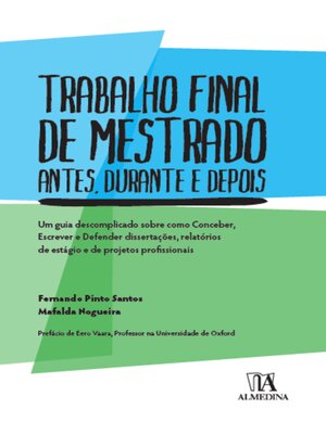 cover image of Trabalho Final de Mestrado